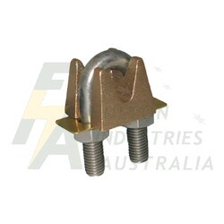 EE437 - Clamp 40-135 sq mm cable to flat bar